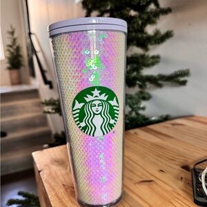 Starbucks Holographic Sequin Tumbler